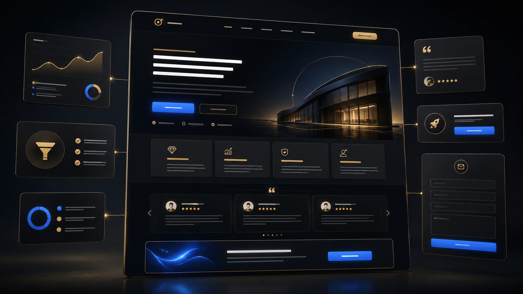 Imagen representativa de demo web landing premium